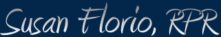 Susan Florio, Registered Professional Court Reporters logo